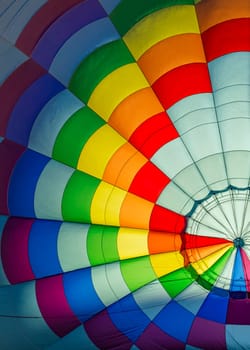 Inside of hot air balloon