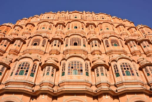Palace of the Winds (Hawa Mahal) in Jaipur, India .