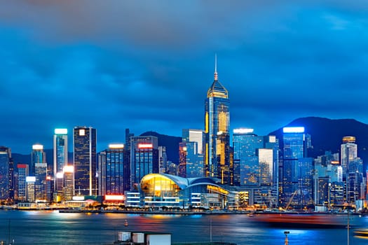 Hong Kong City skylines at Night