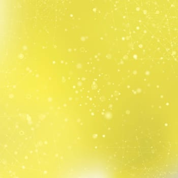 Technology Background with Particle, Molecule Structure. Genetic and Chemical Compounds. Communication Concept. Space and Constellations.