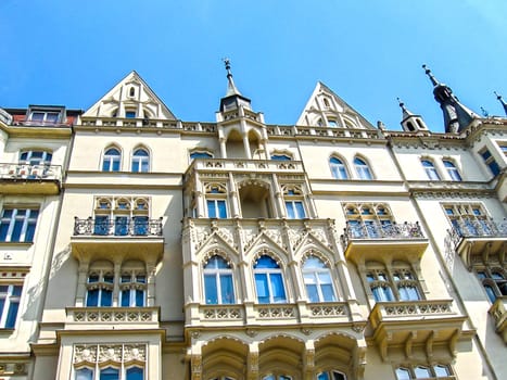 Prague houses in old town, Czech Republic