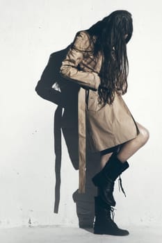 image of fashion woman wearing cool designer clothing