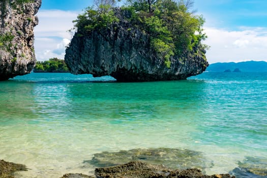 Krabi Island in Thailand,Koh Phak Bia is a popular destination