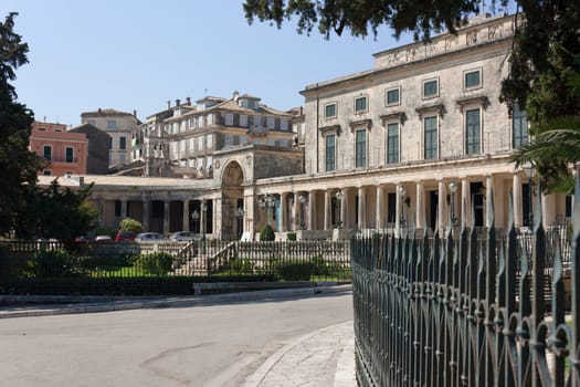 View of the Palace of St. Michael and St. George in Corfu