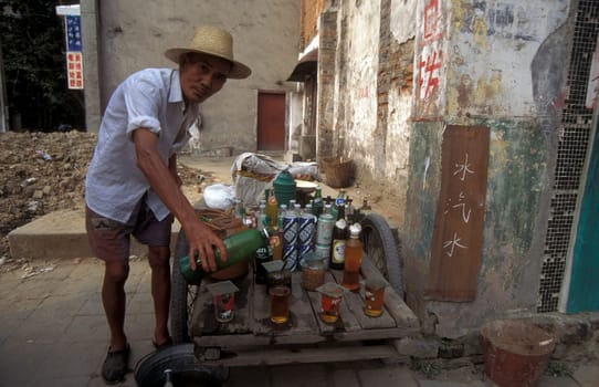 in the village of Badong on the yangzee river in the three gorges valley up of the three gorges dam projecz in the province of hubei in china.