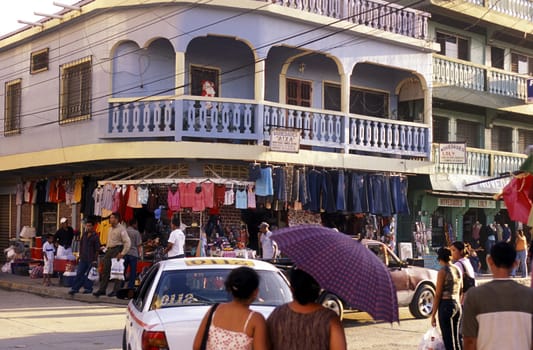 the city of Tela near San Pedro Sula on the caribian sea in Honduras in Central America