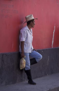 the old town of the city Copan in Honduras in Central America
