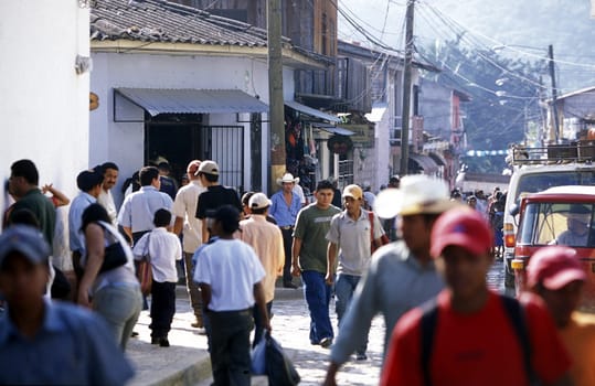 the old town of the city Copan in Honduras in Central America