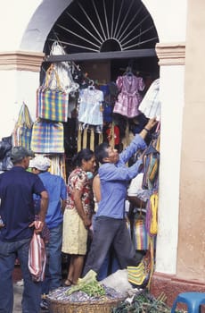 the old town of the city Copan in Honduras in Central America