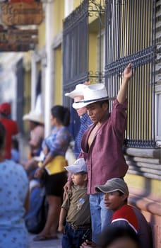 the old town of the city Copan in Honduras in Central America