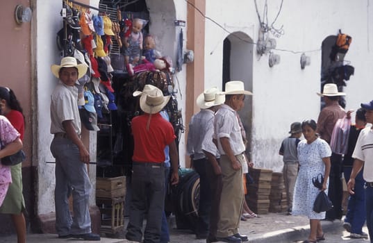 the old town of the city Copan in Honduras in Central America