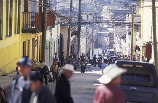 the old town of the city Copan in Honduras in Central America