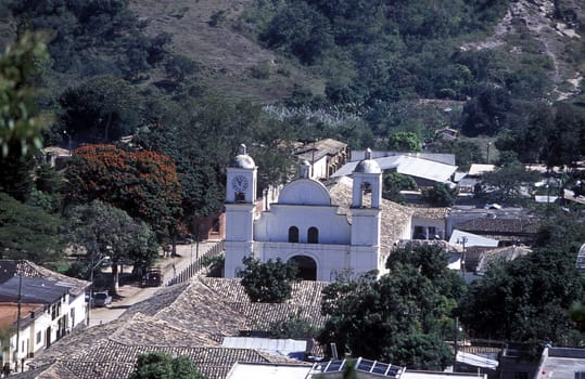 the Village of Gracias in Honduras in Central America