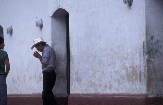 the old town of the city Copan in Honduras in Central America