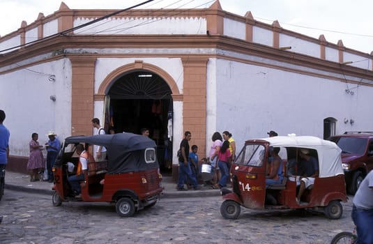 the old town of the city Copan in Honduras in Central America