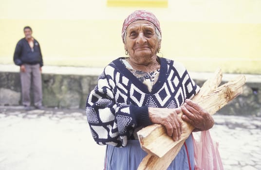 a women at the Village of Gracias in Honduras in Central America
