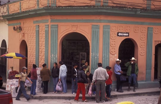 the old town of the city Copan in Honduras in Central America