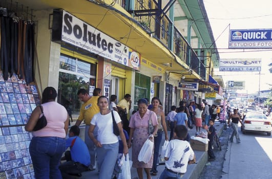 the city of Tela near San Pedro Sula on the caribian sea in Honduras in Central America