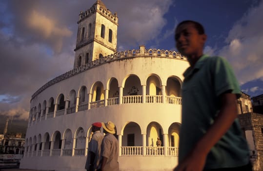 the mosque in the city of Moroni in the Island of  Comoros in the Indian Ocean in Africa