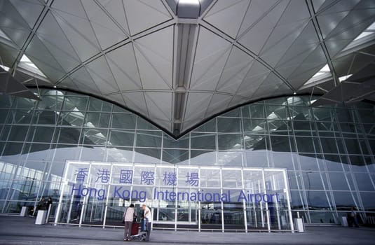 the new international airport of Hong Kong in the south of China in Asia.