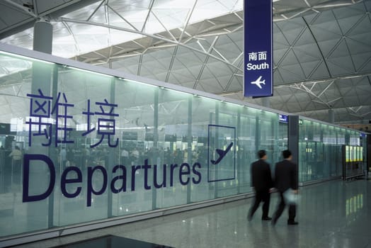 the new international airport of Hong Kong in the south of China in Asia.