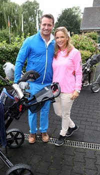 kalle sauerland robin with his wife nathalie sauerland aschpurwis,.fischereihhafen golf trophy cup 2016 charity golf on wendlohe favor of uwe_seeler foundation in hamburg on 05.09.2016