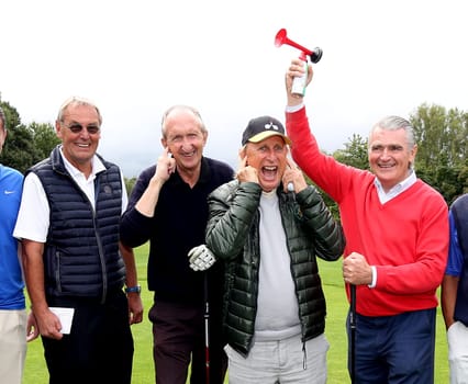 jörg wontorra,mike krueger,otto waalkes,ruediger kowalke,.fischereihhafen golf trophy cup 2016 charity golf on wendlohe favor of uwe_seeler foundation in hamburg on 05.09.2016