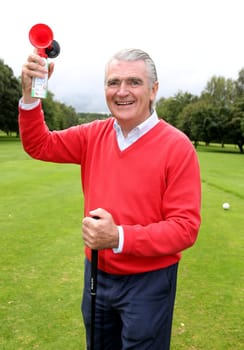 ruediger kowalke at the launch,.fischereihhafen golf trophy cup 2016 charity golf on wendlohe favor of uwe_seeler foundation in hamburg on 05.09.2016