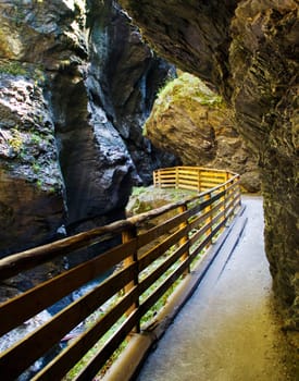 Liechensteinklamm (Liechtenstein Gorge) in Austria, St. Johann im Pongau
