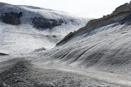 The Rettenbach Glacier in Austria. A glacier in Austria