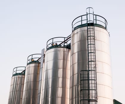 Stainless steel silos in the chemical industry