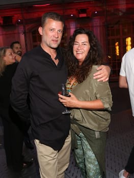 Carsten Thamm-Walz und  Gabriele Oestreich-Trivellini ,. Luepertz meets Falckenberg  bei der Artweek Berlin am 14.09.2016
