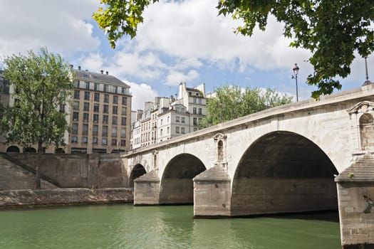 Pont Marie over the its river in the center of Paris