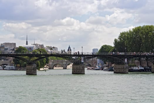 seine bridge Pont des Arts in Paris
