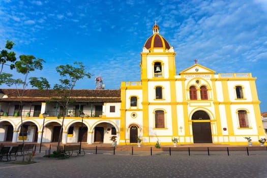 View of the Church of the Immaculate Conception in Mompox, Colombia