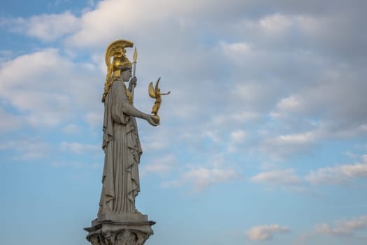 Pallas Athena,statue of the Greek goddess in front of the Austrian Parliament