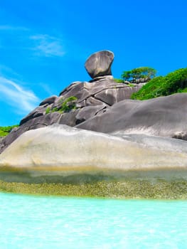 The image of the bay of Similan Islands