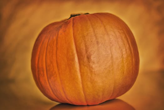 dark background pumpkin on orange background,halloween theme