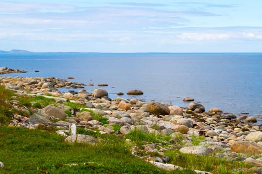 Zayatsky Beach Island,Solovetsky Islands in the north of Russia.