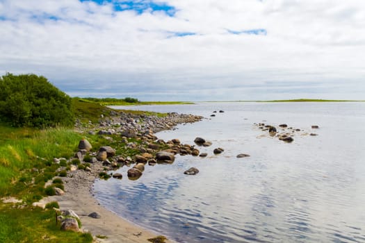 Zayatsky Beach Island,Solovetsky Islands in the north of Russia.