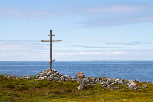 The view of the White Sea,Zayatsky island of the Solovetsky archipelago,Karelia,north of Russia.