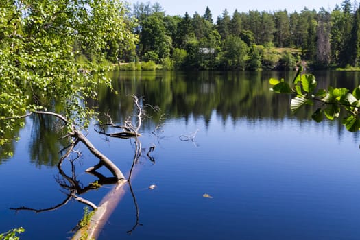 View of Lake Ladoga,Valaam,Russia
