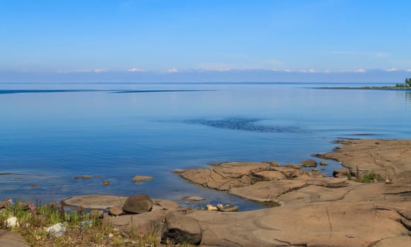 The shores of Lake Ladoga. Karelia,Russia.