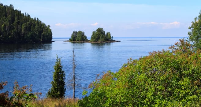 View of Lake Ladoga. Karelia,Russia.