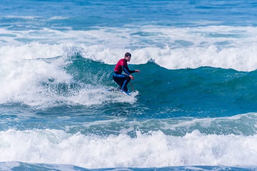 VIANA DO CASTELO, PORTUGAL - SEPTEMBER 22, 2016: Iain Campbell (RSA) during  the Viana World Bodyboard Championship 2016.