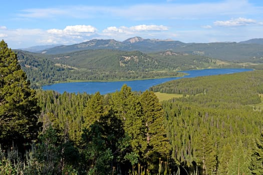 Two Ocean Lake in Grand Tetons National Park in Wyoming