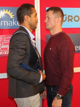 Press conference for the European Championship fight on 12.11.2016 in the GETEC-Arena Magdeburg