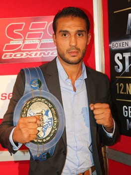 Press conference for the European Championship fight on 12.11.2016 in the GETEC-Arena Magdeburg