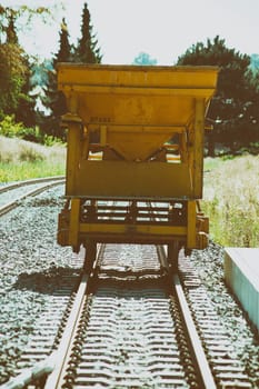 A trailer for gravel stones,tools and materials