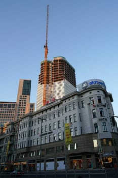 Construction site of the Upper West in Berlin
